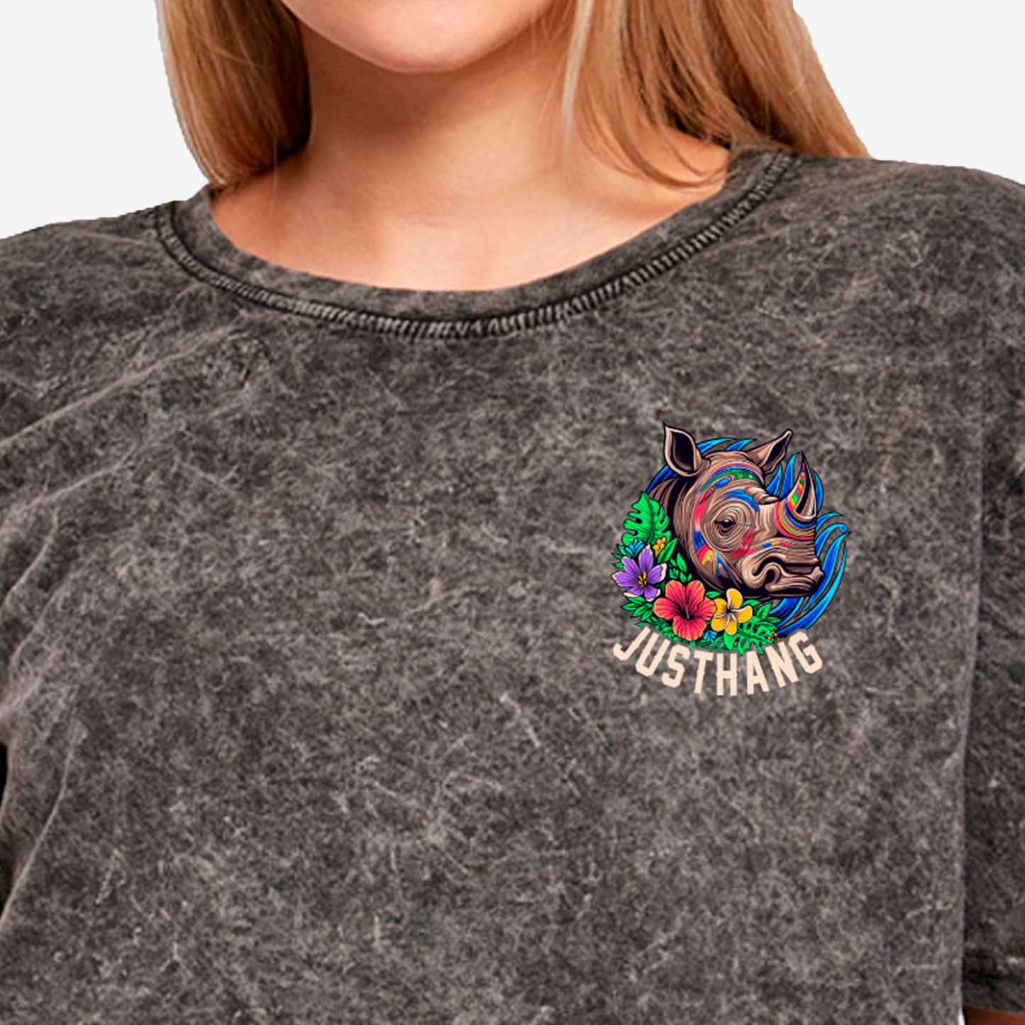 JUSTHANG OVERSIZE CROP TOP