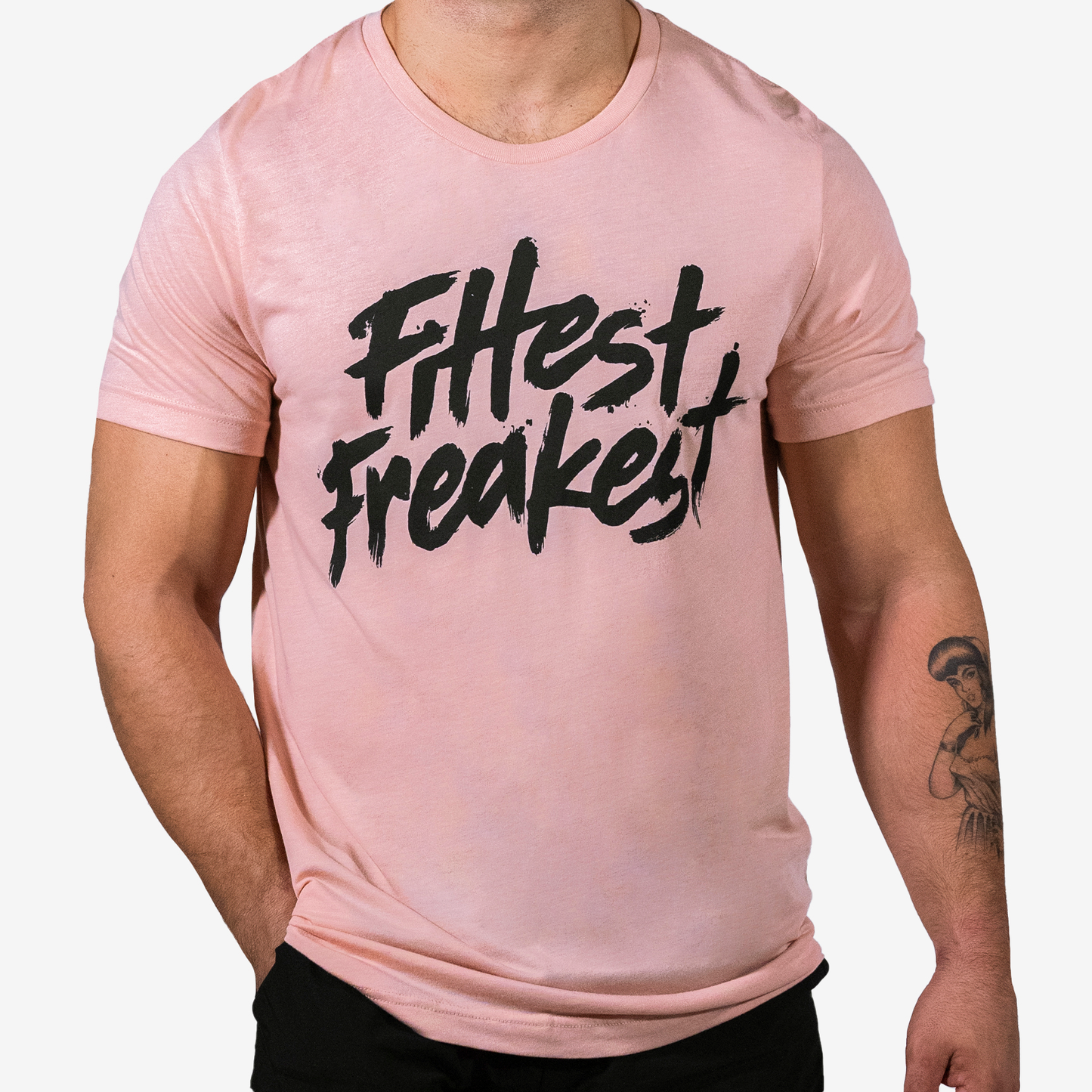 FITTEST FREAKEST T-SHIRT FF-LOGO-TRAIN-PEA