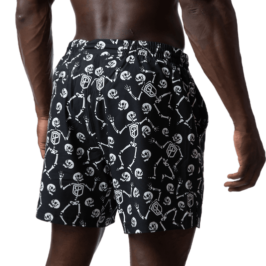 Short Born Primitive Halloween HLWNTRNSHBTTB-BLK