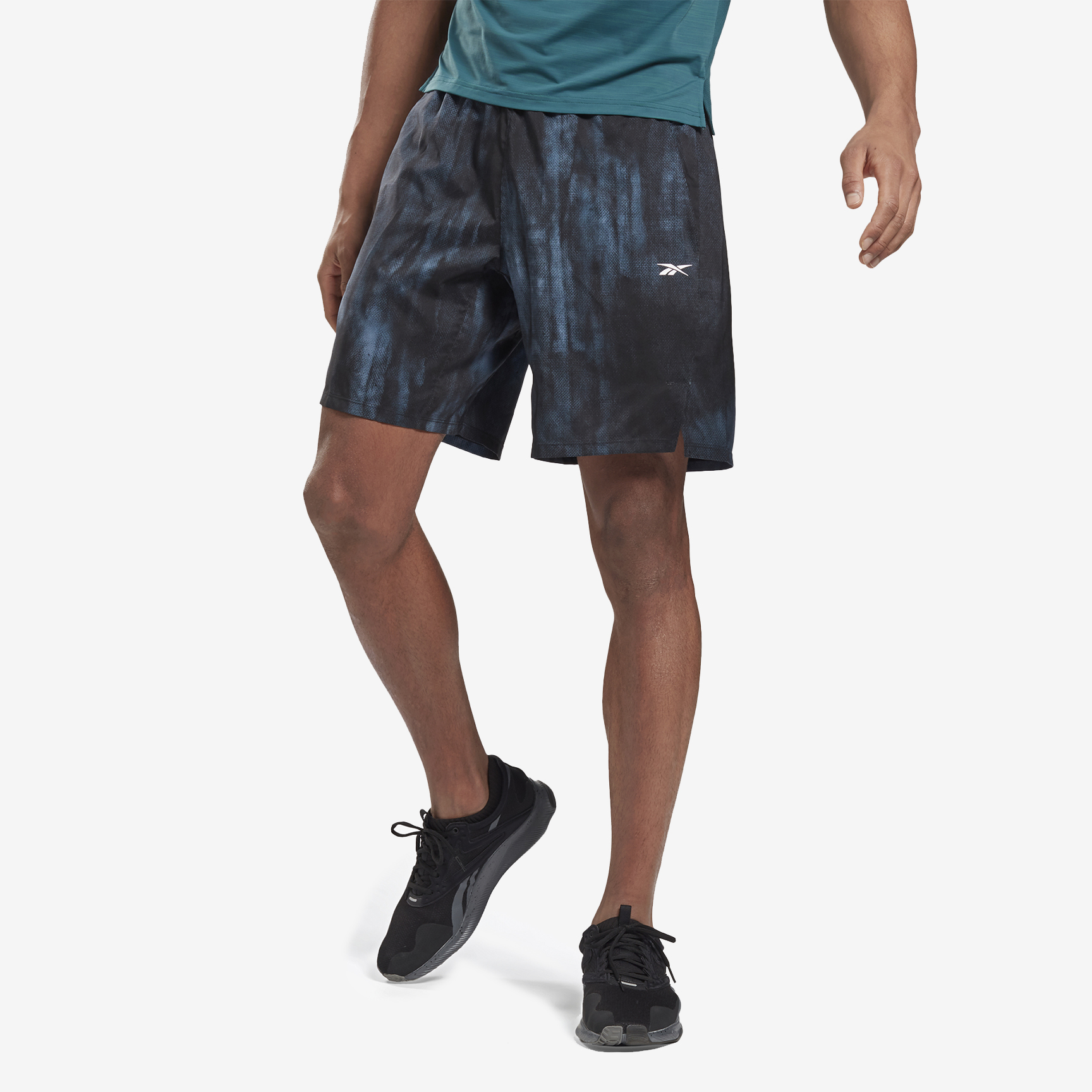 REEBOK EPIC LIGHTWEIGHT PRINTED TRAINING SHORTS BF007-GT5720
