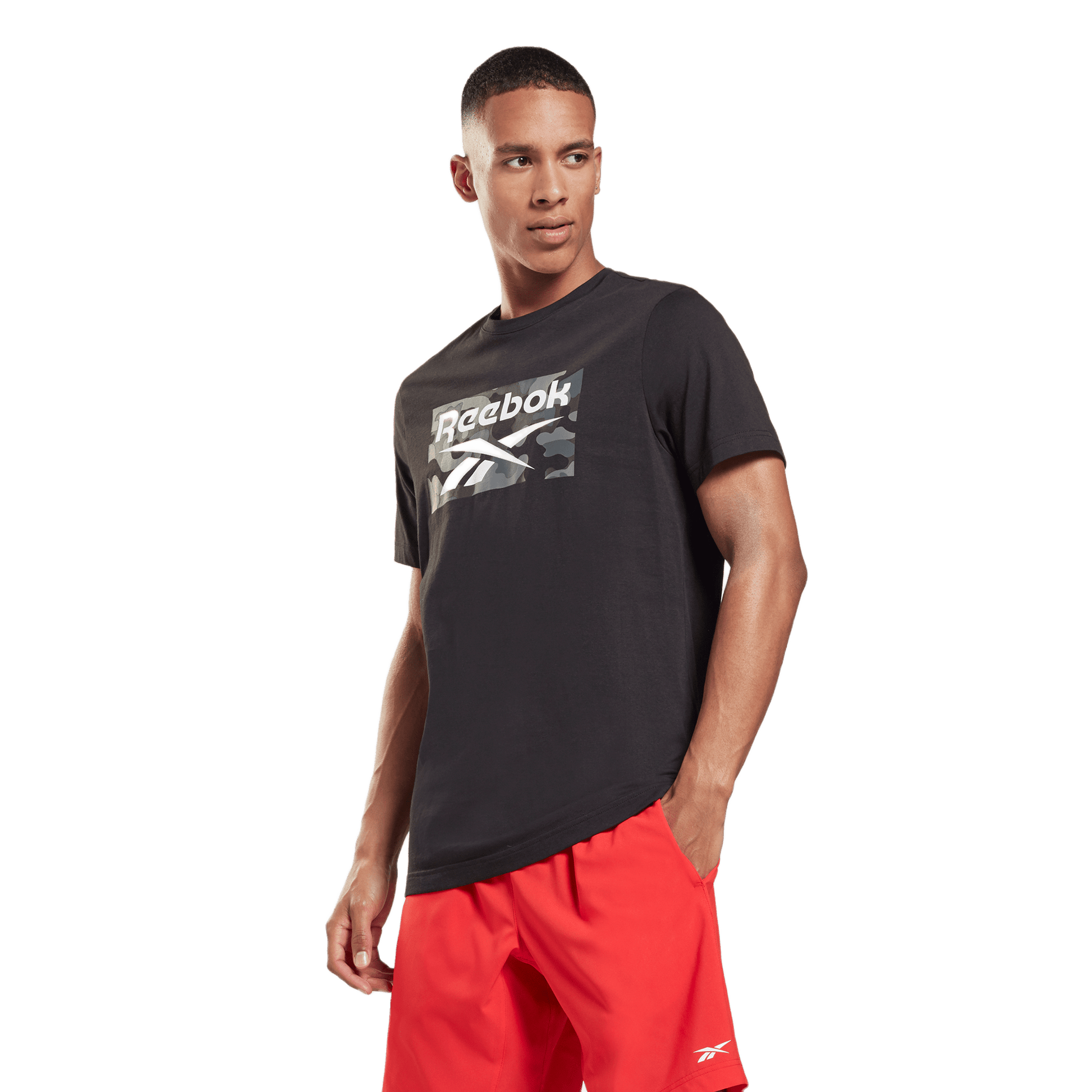 REEBOK CAMO ALLOVER PRINT T-SHIRT VW192-HA6313