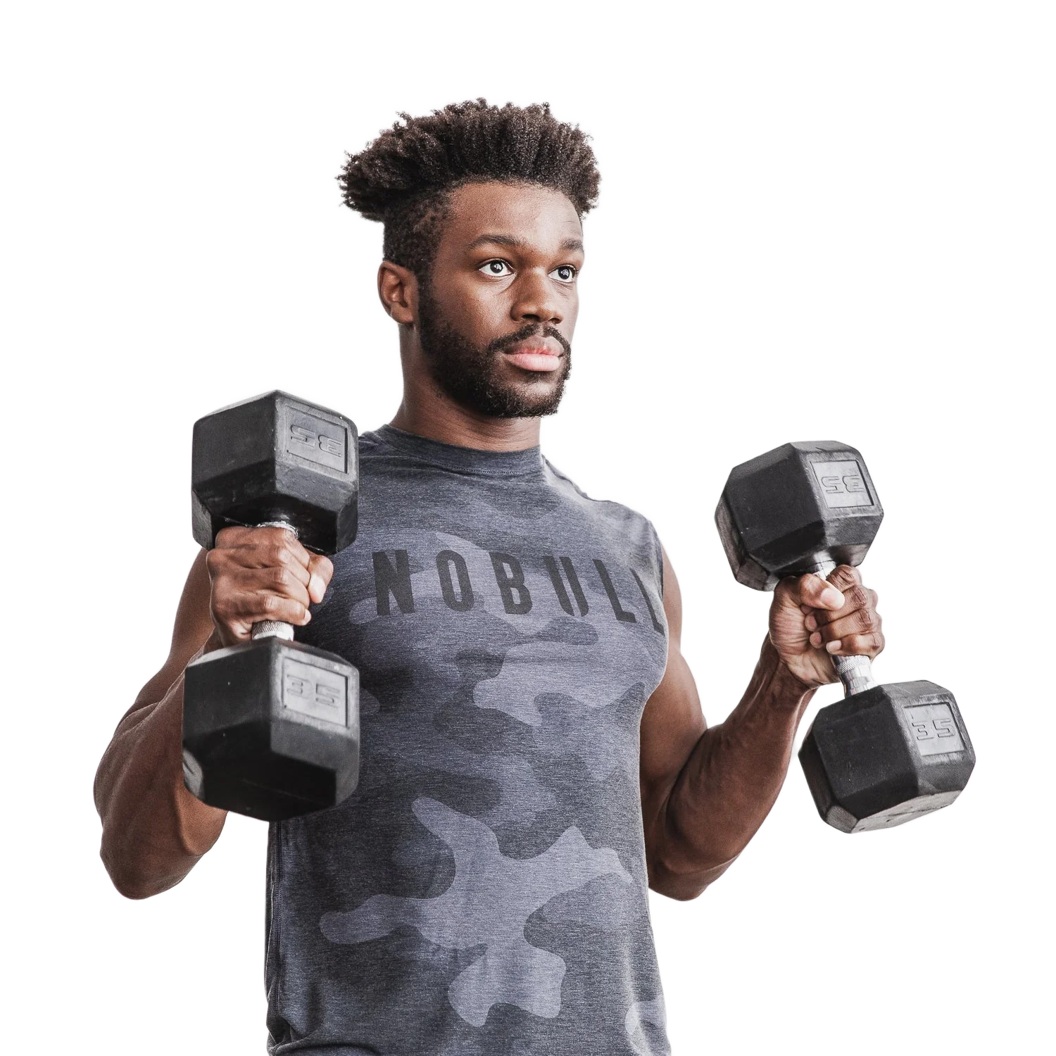 NOBULL Sleeveless T-Shirt MSLVLTOP-CHRLCMO