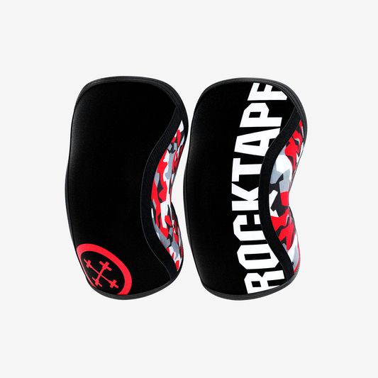 ROCKTAPE RED CAMO KNEE SUPPORT 5MM (2 U) RT-KNEERED-5MM-RedCamo