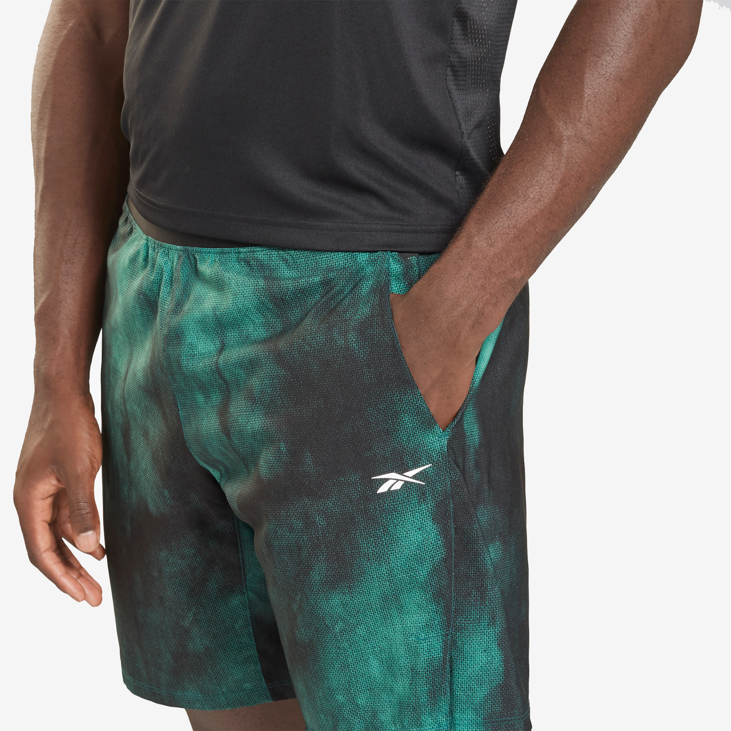 REEBOK EPIC LIGHTWEIGHT PRINTED TRAINING SHORTS BF007-GS6588