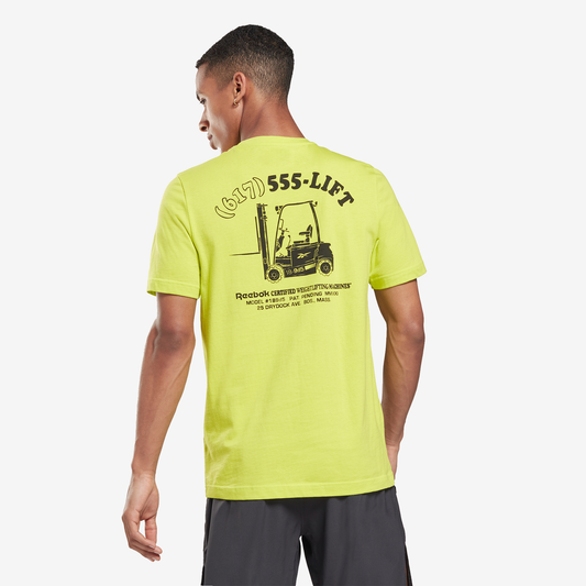 REEBOK WEIGHTLIFTING NOVELTY GRAPHIC T-SHIRT BG265-GT5703