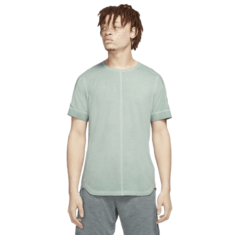 nike yoga short sleeve top