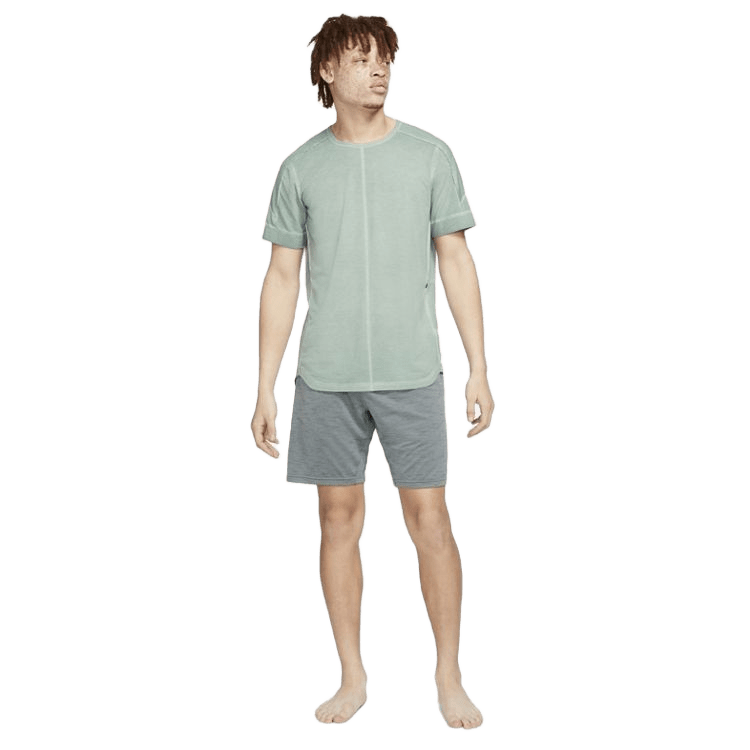 nike yoga short sleeve top